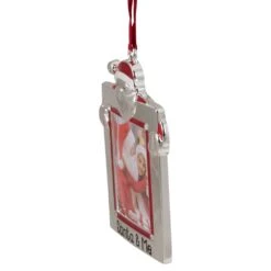 Northlight "Santa And Me" Photo Frame Christmas Ornament With Crystals - 3.5-in - Silver -Northlight Sales Store 330751826 AlternateImage2