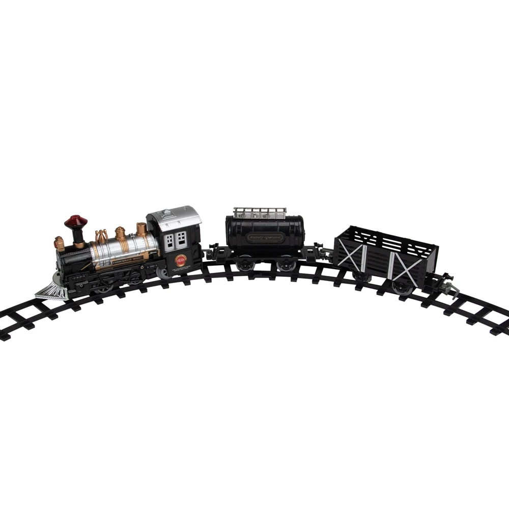 Northlight 9-Piece Battery-Operated Lighted Animated Classic Christmas Train Set 5 Northlight 9-Piece Battery-Operated Lighted Animated Classic Christmas Train Set - Image 3