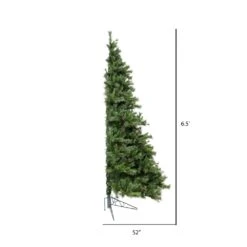 Vickerman 6.5-ft Leg Base Pine Full Right Side Up Green Artificial Half Christmas Tree -Northlight Sales Store 330898942 AlternateImage2