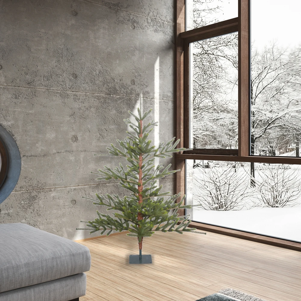 Vickerman 5-ft Leg Base Full Bed Rock Pine Right Side Up Green Artificial Christmas Tree 6 Vickerman 5-ft Leg Base Full Bed Rock Pine Right Side Up Green Artificial Christmas Tree - Image 4