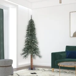 Vickerman 7-ft Pine Leg Base Alpine Full Right Side Up Green Artificial Christmas Tree -Northlight Sales Store 330898977 AlternateImage4