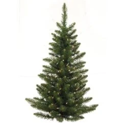 Vickerman 5-ft Leg Base Grand Fir Full Right Side Up Green Artificial Christmas Tree