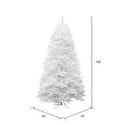 Vickerman 8.5-ft Leg Base Spruce Full Right Side Up White Artificial Christmas Tree -Northlight Sales Store 330898982 AlternateImage2