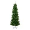 Vickerman 6.5-ft Leg Base Pencil Slim Salem Pine Right Side Up Green Artificial Christmas Tree