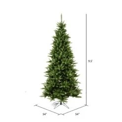 Vickerman 9.5-ft Leg Base Camdon Fir Slim Right Side Up Green Artificial Christmas Tree -Northlight Sales Store 330899011 AlternateImage2