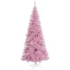 Vickerman 5.5-ft Leg Base Fir Slim Right Side Up Pink Artificial Christmas Tree
