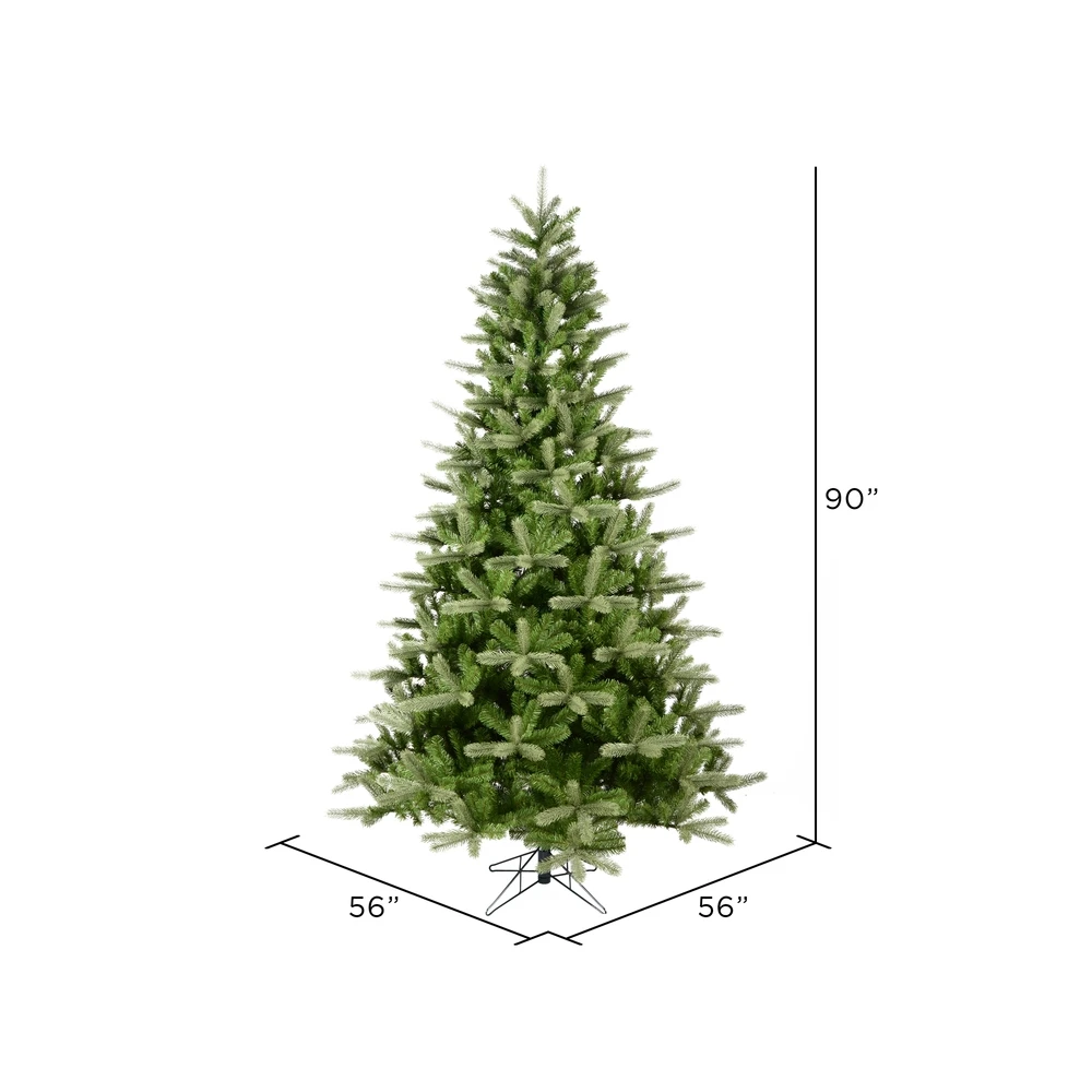 Vickerman 7.5-ft Leg Base King Spruce Full Right Side Up Green Artificial Christmas Tree 5 Vickerman 7.5-ft Leg Base King Spruce Full Right Side Up Green Artificial Christmas Tree - Image 3