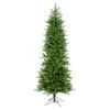 Vickerman 5.5-ft Leg Base Pencil Spruce Slim Right Side Up Green Artificial Christmas Tree