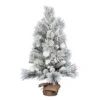 Vickerman 3-ft Burlap Base Pine Full Right Side Up Flocked Green Artificial Christmas Tree 2 Vickerman 3-ft Burlap Base Pine Full Right Side Up Flocked Green Artificial Christmas Tree -Northlight Sales Store 330899051 MainImage 001