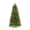 Vickerman 6.5-ft Cashmere Pine Slim Right Side Up Green Artificial Christmas Tree With Leg Base