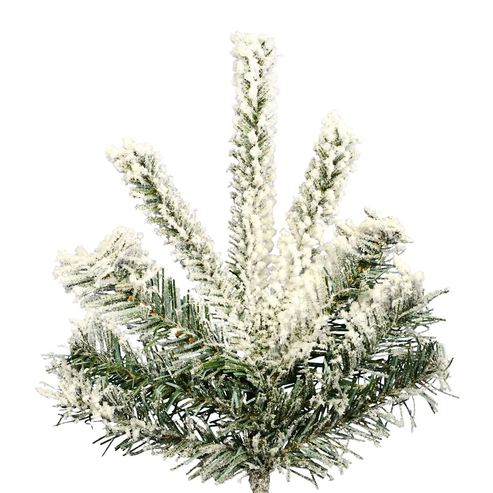 Vickerman 6.5-ft Leg Base Grand Fir Full Right Side Up Flocked Green Artificial Christmas Tree 4 Vickerman 6.5-ft Leg Base Grand Fir Full Right Side Up Flocked Green Artificial Christmas Tree - Image 2