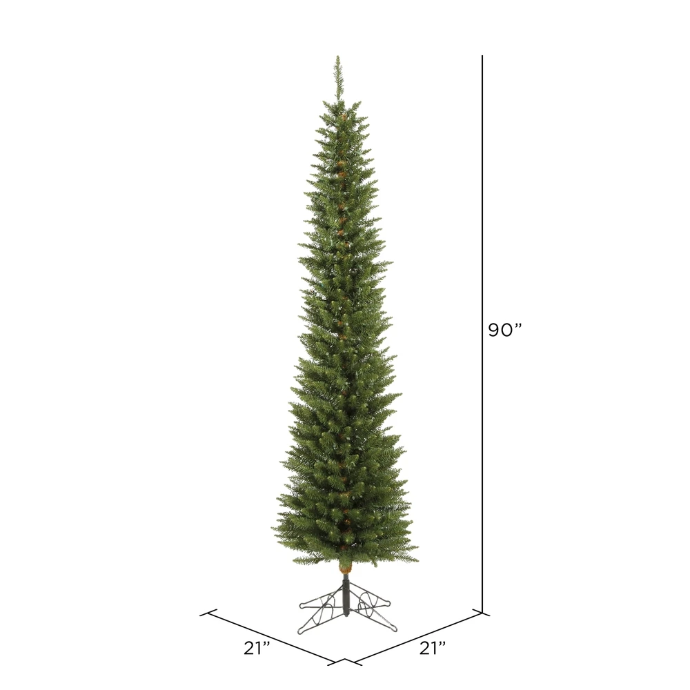 Vickerman 7.5-ft Durham Pole Pine Leg Base Full Right Side Up Green Artificial Christmas Tree 4 Vickerman 7.5-ft Durham Pole Pine Leg Base Full Right Side Up Green Artificial Christmas Tree - Image 2