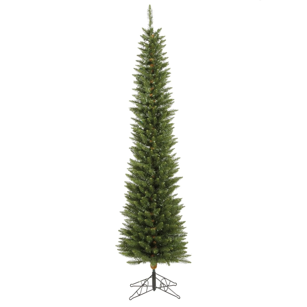 Vickerman 7.5-ft Durham Pole Pine Leg Base Full Right Side Up Green Artificial Christmas Tree 3 Vickerman 7.5-ft Durham Pole Pine Leg Base Full Right Side Up Green Artificial Christmas Tree