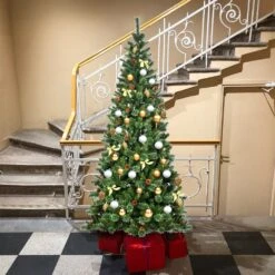 Costway 8-ft Full Green Artificial Christmas Tree With Pine Cones -Northlight Sales Store 330902771 AlternateImage3