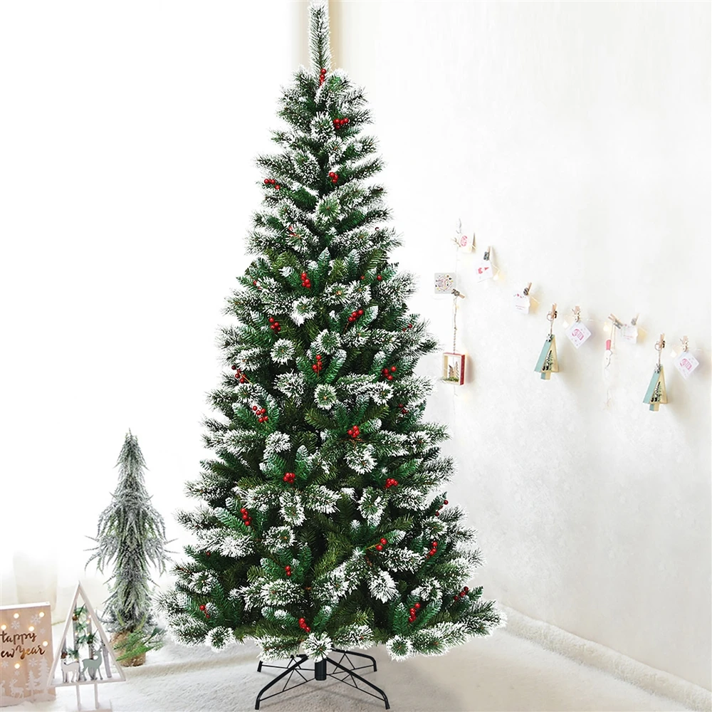 Costway 8-ft Full Green Artificial Christmas Tree 4 Costway 8-ft Full Green Artificial Christmas Tree - Image 2