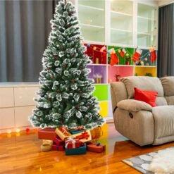Costway 8-ft Full Green Artificial Christmas Tree 8 Costway 8-ft Full Green Artificial Christmas Tree -Northlight Sales Store 330902789 AlternateImage3