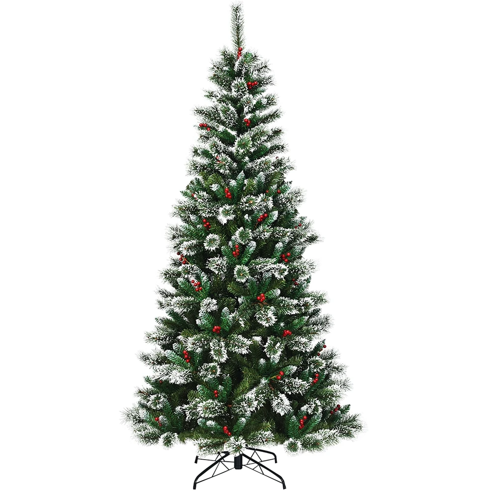 Costway 8-ft Full Green Artificial Christmas Tree 3 Costway 8-ft Full Green Artificial Christmas Tree