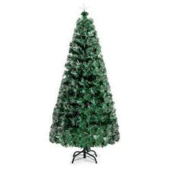Costway 6-ft Pre-Lit Full Green Artificial Christmas Tree With 235 Sparkling Warm White LED Lights -Northlight Sales Store 330902820 AlternateImage8