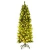 Costway 6-ft Slim Green Artificial Christmas Tree