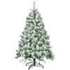 Costway 4.5-ft Full Flocked Green Artificial Christmas Tree -Northlight Sales Store 330902854 MainImage 001
