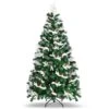 Costway 7-ft Pre-lit Purple Halloween Christmas Tree With Orange Lights Pumpkin
