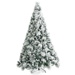 Costway 7-ft Upside Down Christmas Halloween Tree Black With 400 Purple LED Lights -Northlight Sales Store 330925715 AlternateImage4