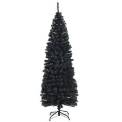 Costway 7-ft Pre-lit Hinged Christmas Tree With 450 LED Lights And 9 Dynamic Effects