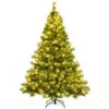 Costway 7-ft Unlit Hinged Artificial Christmas Tree With Snow Flocked Tips And Red Berries -Northlight Sales Store 330925723 MainImage 001