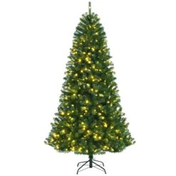 Costway 8-ft Pre-lit Hinged Christmas Tree With Remote Control And 9 Lighting Modes -Northlight Sales Store 330925734 AlternateImage4