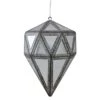 Northlight 5.5-in Grey And Clear Mirrored Geometric Drop Christmas Ornament -Northlight Sales Store 330928219 MainImage 001