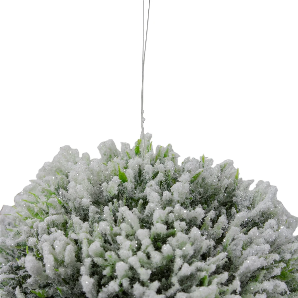 Northlight 6-in White And Green Frosted Pine Christmas Ornament 4 Northlight 6-in White And Green Frosted Pine Christmas Ornament - Image 2