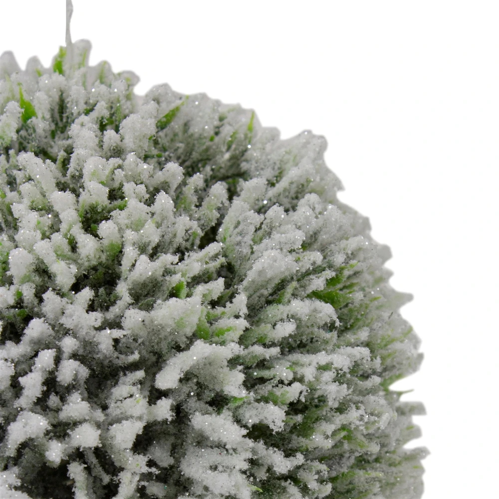 Northlight 6-in White And Green Frosted Pine Christmas Ornament 5 Northlight 6-in White And Green Frosted Pine Christmas Ornament - Image 3