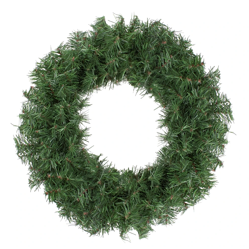 Northlight 18-in Unlit Canadian Pine Artificial Christmas Wreath 3 Northlight 18-in Unlit Canadian Pine Artificial Christmas Wreath