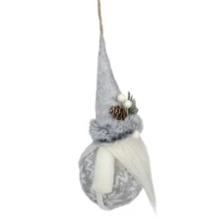 Northlight 7.75-in Grey Nordic Santa Claus Gnome Christmas Ornament -Northlight Sales Store 330928288 AlternateImage2