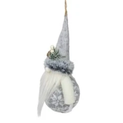 Northlight 7.75-in Grey Nordic Santa Claus Gnome Christmas Ornament -Northlight Sales Store 330928288 AlternateImage4