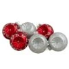 Northlight 3.25-in Red And Silver Retro Reflector Matte Glass Christmas Ball Set - Pack Of 6 2 Northlight 3.25-in Red And Silver Retro Reflector Matte Glass Christmas Ball Set - Pack Of 6 -Northlight Sales Store 330928291 MainImage 001