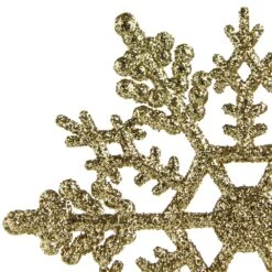 Northlight 4-in Gold Glamour Glitter Snowflake Christmas Ornaments - Pack Of 24 -Northlight Sales Store 330928349 AlternateImage2
