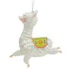 Northlight 5-in White And Green Glittered Regal Jumping Llama Glass Christmas Ornament 2 Northlight 5-in White And Green Glittered Regal Jumping Llama Glass Christmas Ornament -Northlight Sales Store 330928360 MainImage 001
