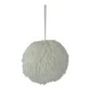 Northlight 4-in White Faux Fur Hanging Christmas Ball Ornament -Northlight Sales Store 330928375 MainImage 001