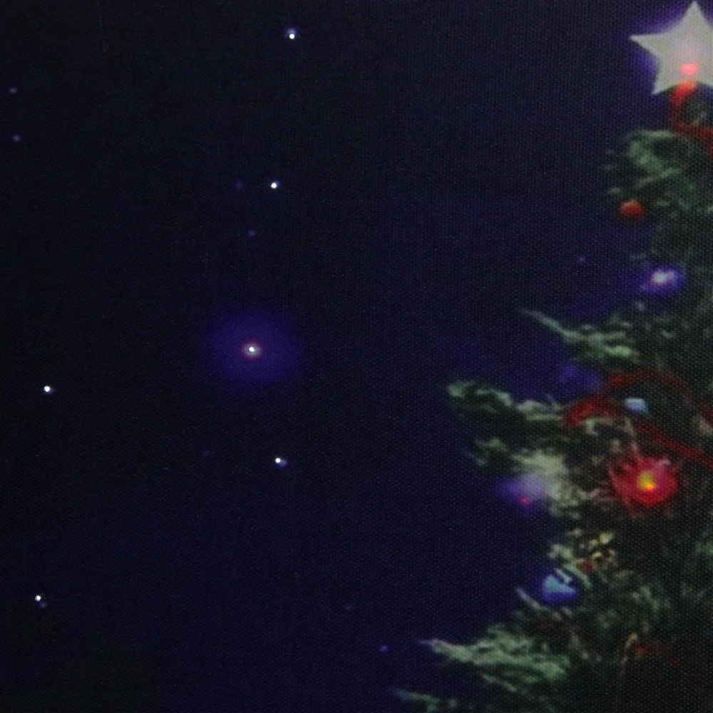 Northlight Fibre Optic And LED Lighted Colour Changing Christmas Tree Canvas Wall 4 Northlight Fibre Optic And LED Lighted Colour Changing Christmas Tree Canvas Wall - Image 2