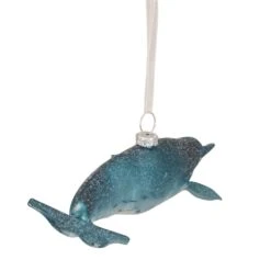 Northlight 7.5-in Blue Glass Pipefish Christmas Ornament 7 Northlight 7.5-in Blue Glass Pipefish Christmas Ornament -Northlight Sales Store 330928451 AlternateImage2