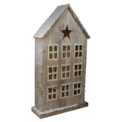 Northlight 30-in Snow-Covered Rustic Wooden House Christmas Tabletop -Northlight Sales Store 330928458 AlternateImage2