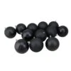 Northlight 4-in Black Shatterproof Christmas Ball Ornaments - Pack Of 12 -Northlight Sales Store 330928459 MainImage 001