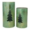 Northlight Rustic Green And Gold Christmas Tree Tabletop Lantern - Set Of 2 -Northlight Sales Store 330928480 MainImage 001