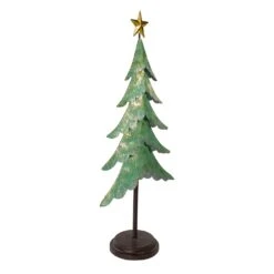 Northlight 16-in Rustic Green And Gold Layered Christmas Tree Tabletop Decor -Northlight Sales Store 330928498 AlternateImage2