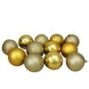 Northlight 4-in Gold Shatterproof Christmas Ball Ornaments - 12-Pack -Northlight Sales Store 330928505 MainImage 001