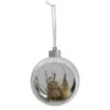 Northlight 3.75-in Silver And White Round Cutout Owl Christmas Ornament -Northlight Sales Store 330928509 MainImage 001