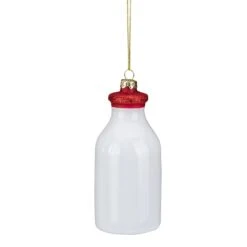 Northlight 4.5-in White Milk Bottle Glass Christmas Ornament -Northlight Sales Store 330928517 AlternateImage4