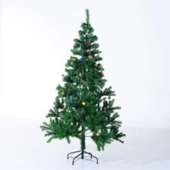 HomCom 6-ft Leg Base Full Green Artificial Christmas Tree -Northlight Sales Store 330928614 AlternateImage3