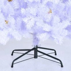 HomCom 5.9-ft Leg Base Spruce Full White Artificial Christmas Tree -Northlight Sales Store 330928697 AlternateImage4